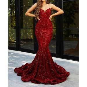 Red Portia & Scarlett Formal Dress!❤️